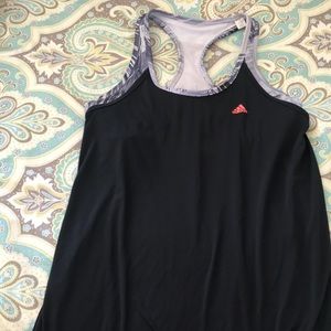 Women’s large adidas workout tank w built in bra